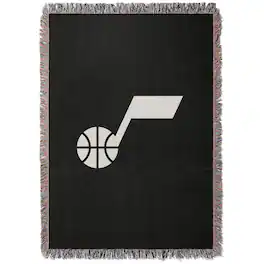 Chad & Jake - Utah Jazz Woven Blanket - Black