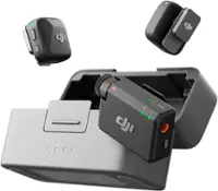 DJI - Mic Mini Wireless Omnidirectional Microphone System - Black - Front_Zoom