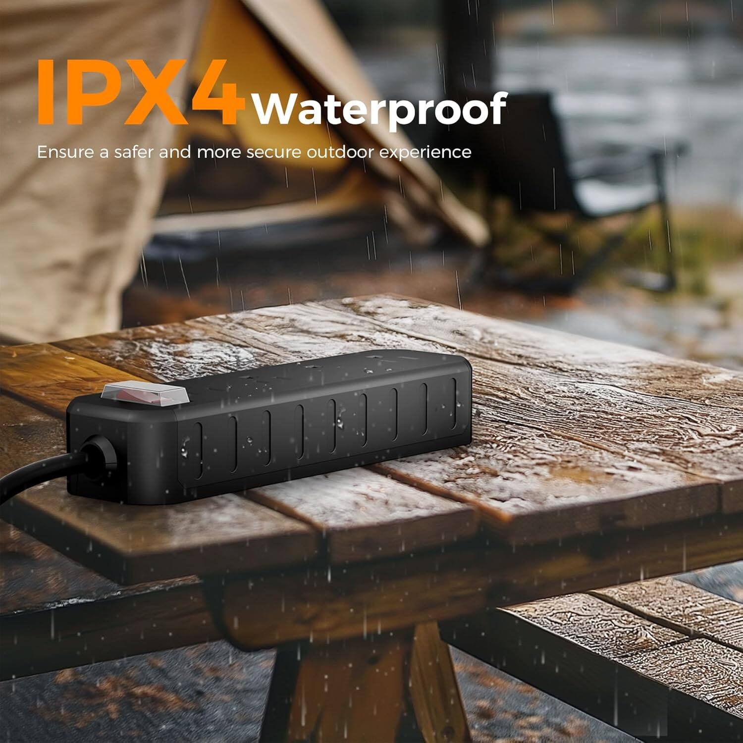 IPX4 Waterproof  
Ensure a safer and more secure outdoor experience