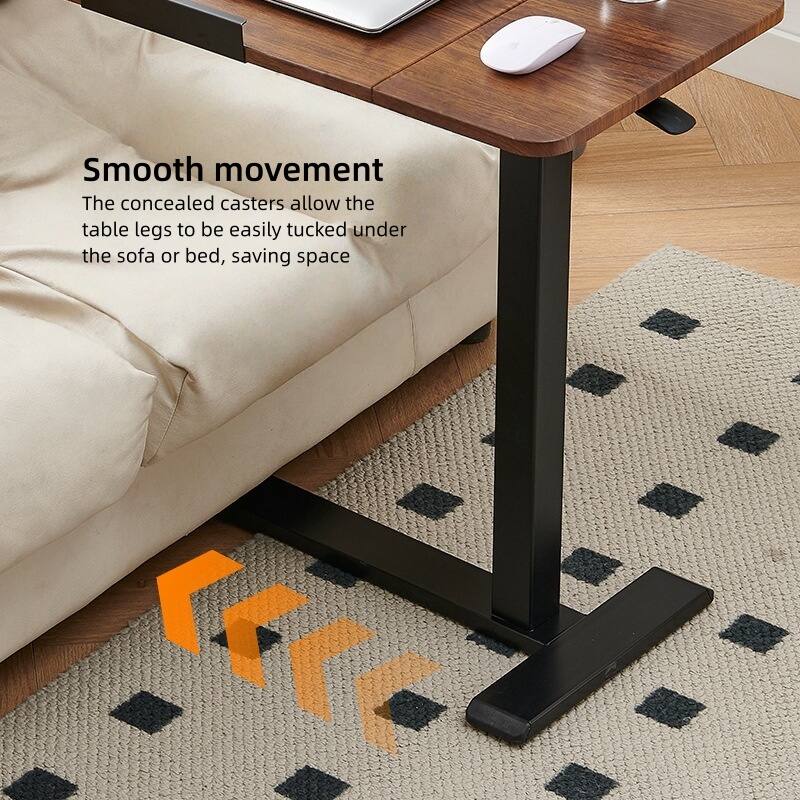Smooth movement  
The concealed casters allow the table legs to be easily tucked under the sofa or bed, saving space