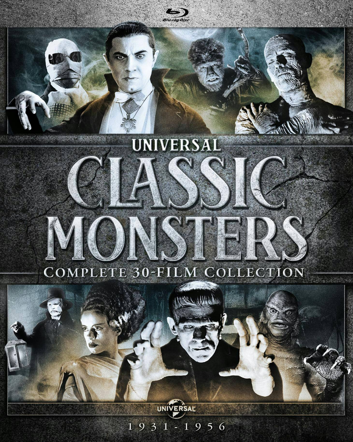 Front. Universal Classic Monsters: Complete 30-Film Collection (Box Set) [Blu-ray].