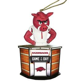 Santa's Workshop - Arkansas Razorbacks 4" Game of the Day Ornament - Red