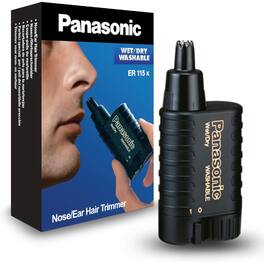 Panasonic - ER115 Nose and Ear Hair Trimmer - Wet Dry Rotary Grooming Tool - ER-115-MI