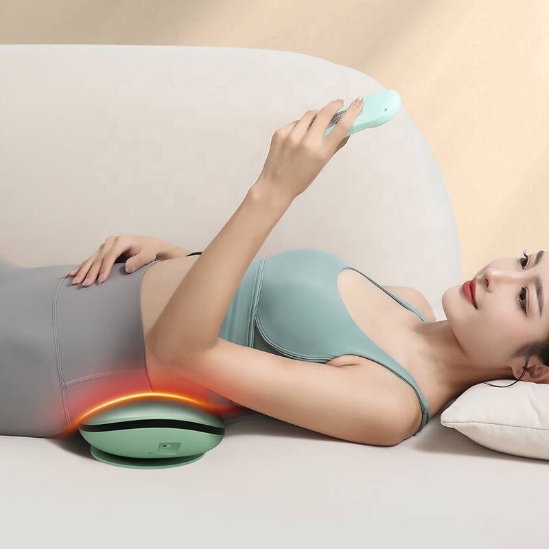 Alt View 1. Cluzine - Waist Massager Intelligent Pulse Traction Lumbar Device Heating Vibration Inflatable Waist Relax Massager.