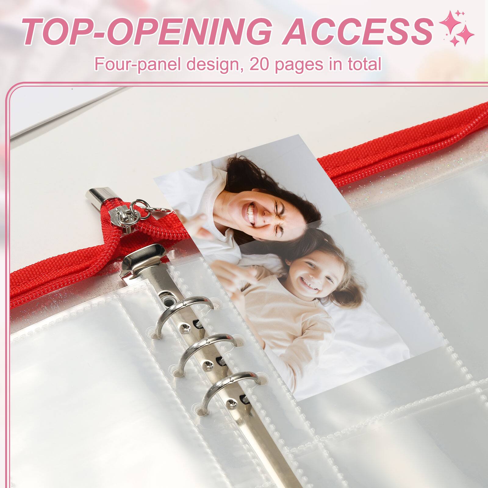 TOP-OPENING ACCESS  
Four-panel design, 20 pages in total
