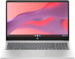 HP - 15.6" Chromebook Laptop - Intel Processor N200 - 8GB Memory - 64GB eMMC - Natural Silver