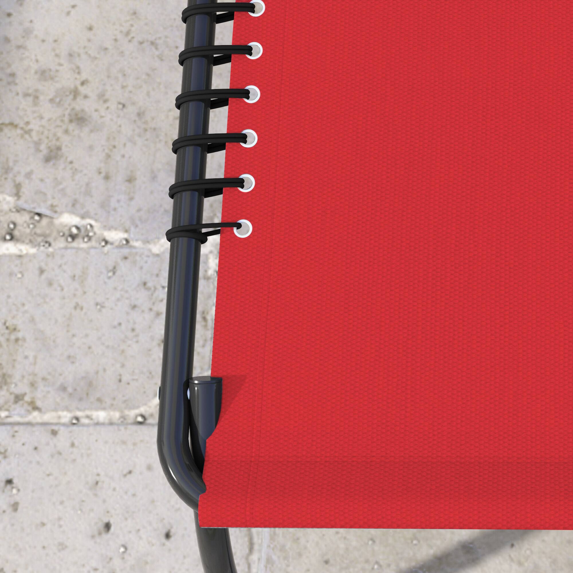 Alt View 8. Outsunny - Folding Chaise Lounge Chair, Patio Sun Tanning Chair, Outdoor Chaise Lounger with 4-Position Reclining Back - Wine Red.