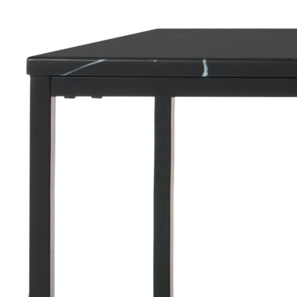 Back. Safavieh - Home Baize Black Rectangle Coffee Table - Black.