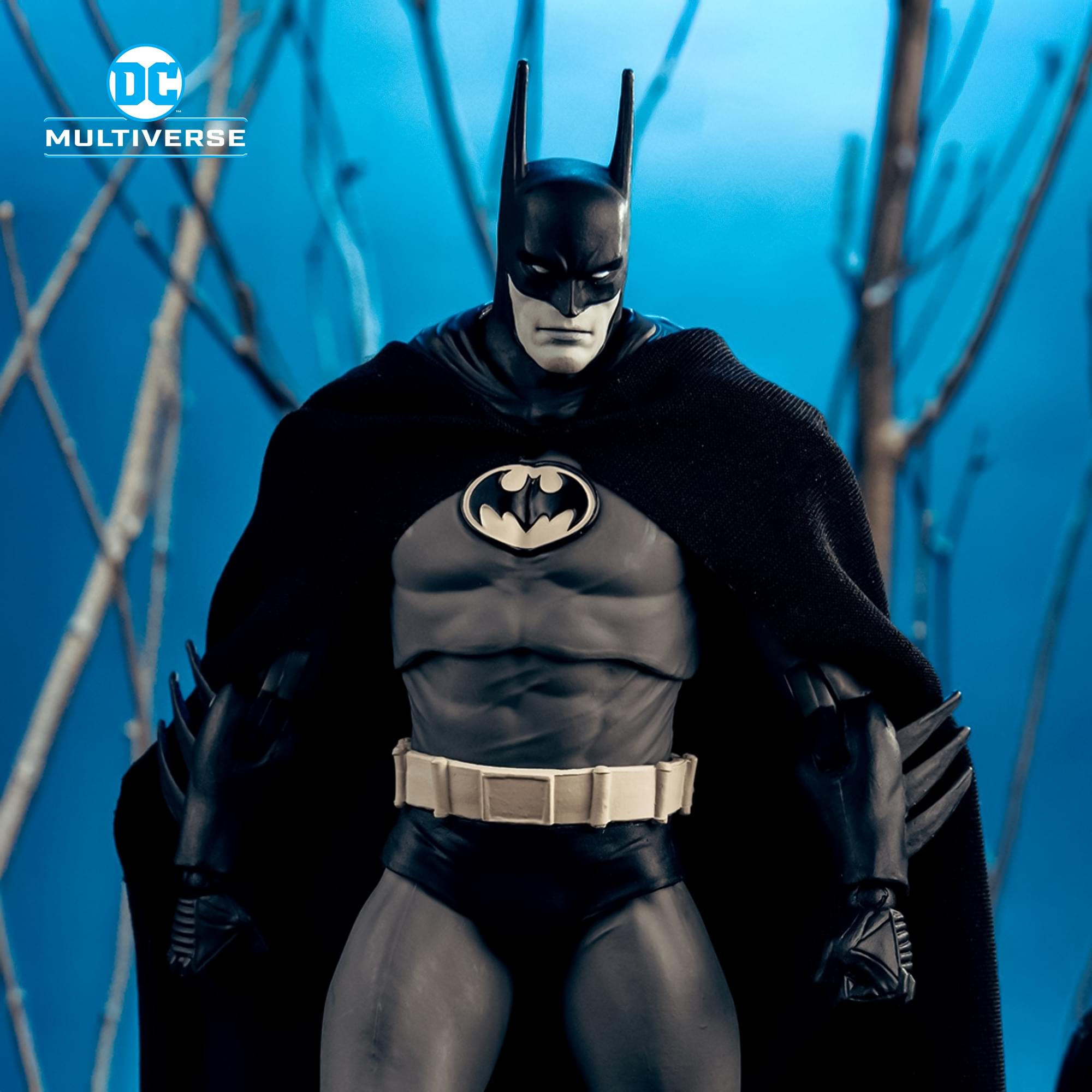 Alt View 2. McFarlane Toys - DC Multiverse Batman: Year Two Figure | Gold Label Batman BW Accent Edition - Black.