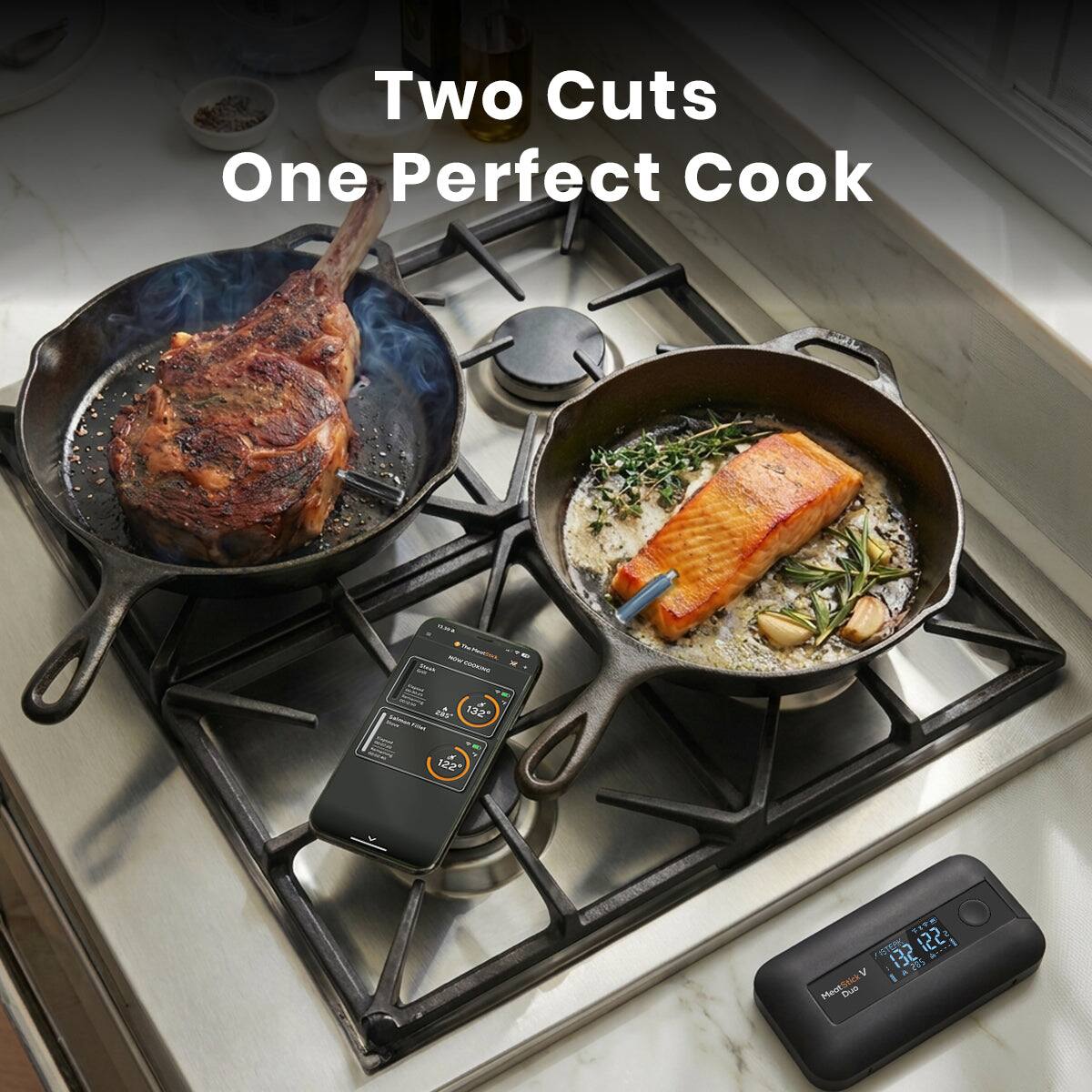 Two Cuts One Perfect Cook

132 122" SITE OI 132122 122 A 132

1-20 25 Y

MeatStick Meat Dub
