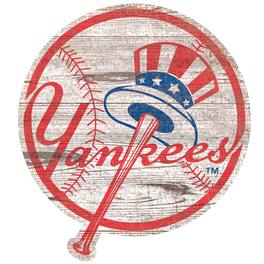 Fan Creations - New York Yankees Distressed Logo Cutout Sign - Multicolor