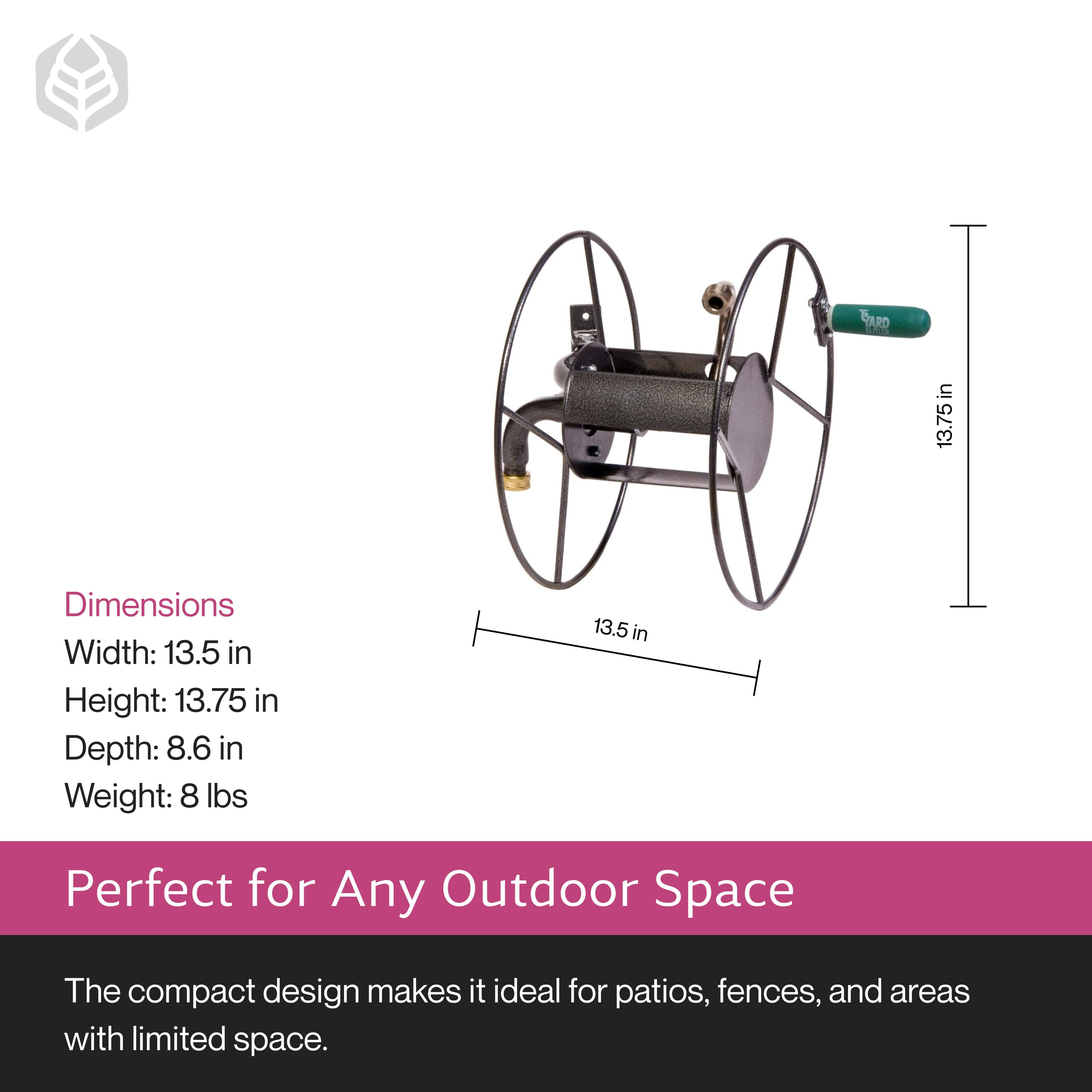BARD 13.75 in

Dimensions
Width: 13.5 in
Height: 13.75 in
Depth: 8.6 in
Weight: 8 lbs

Perfect for Any Outdoor Space

The compact design makes it ideal for patios, fences, and areas with limited space.