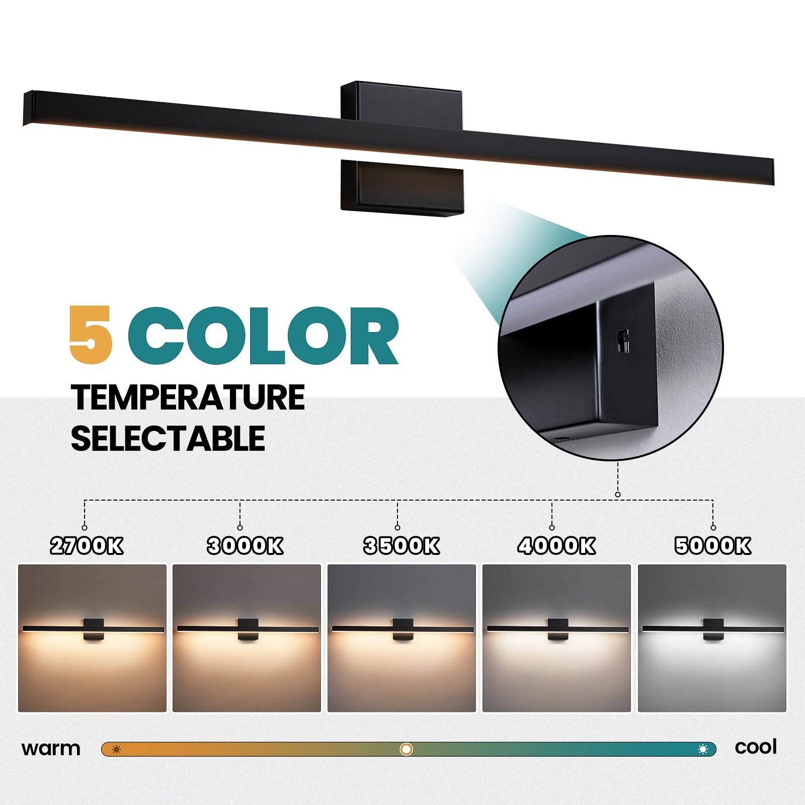 5 COLOR TEMPERATURE SELECTABLE

2700K 3000K 3500K 4000K 5000K

warm cool