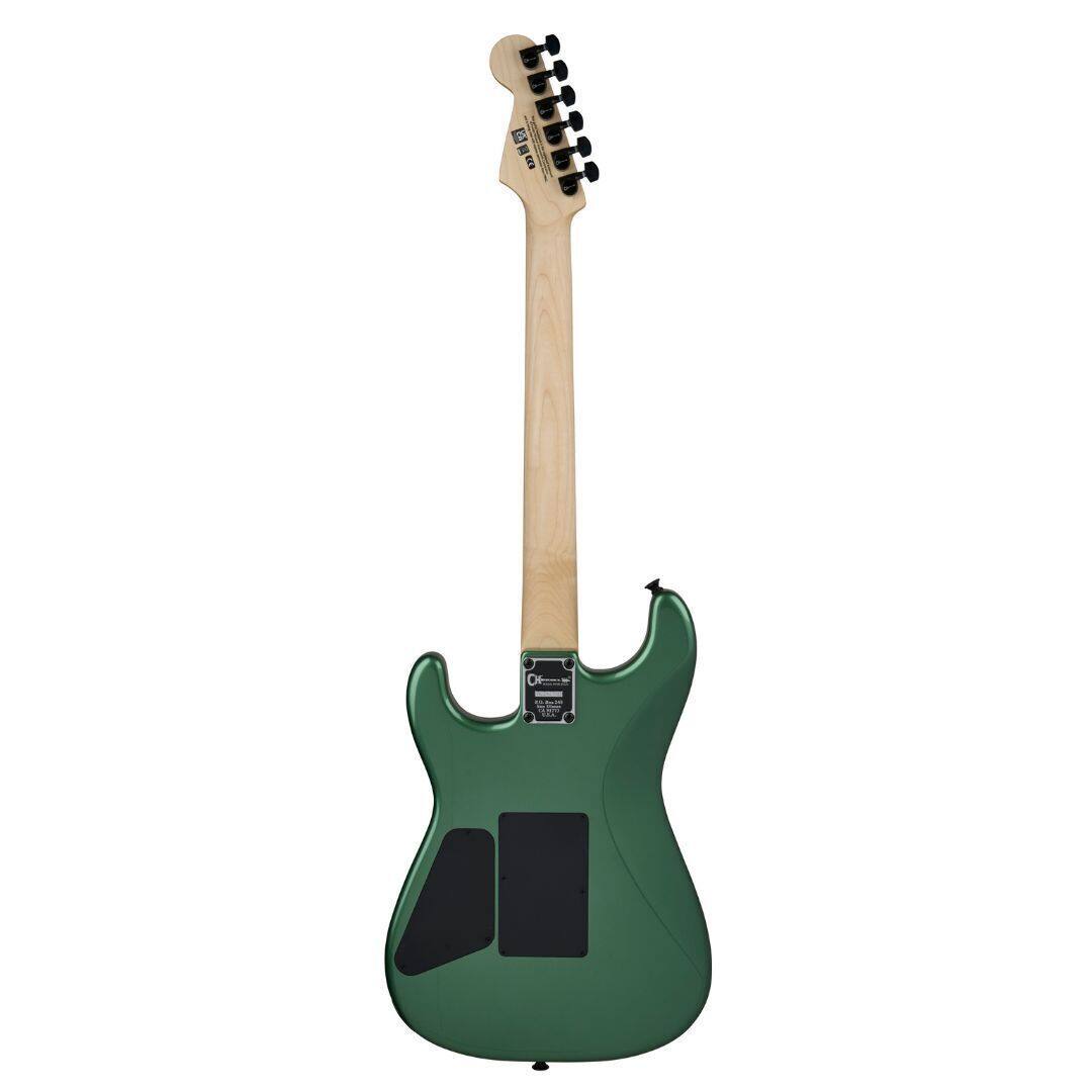 Angle. Charvel - Charvel C6Pro-Mod San Dimas Style 1 HH FR MPL, Maple Fingerboard, Pelham Green.