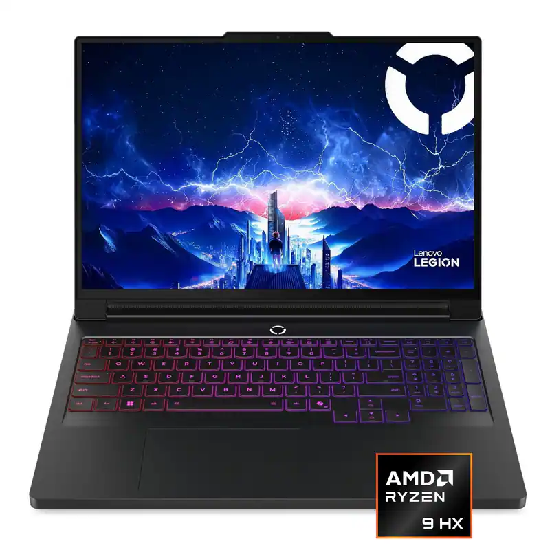 Lenovo - Legion Pro 7 16" WQXGA Gaming,Ryzen 9 9955HX,32GB DDR5,1TB SSD,RTX 5070 Ti,RGB Backlit,Win 11 - Black