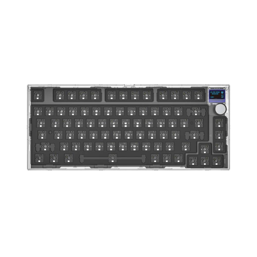 Front. Pro Link Techs - Rgb Hot-Swaple Mechanical Keyboard Barebone - Black.