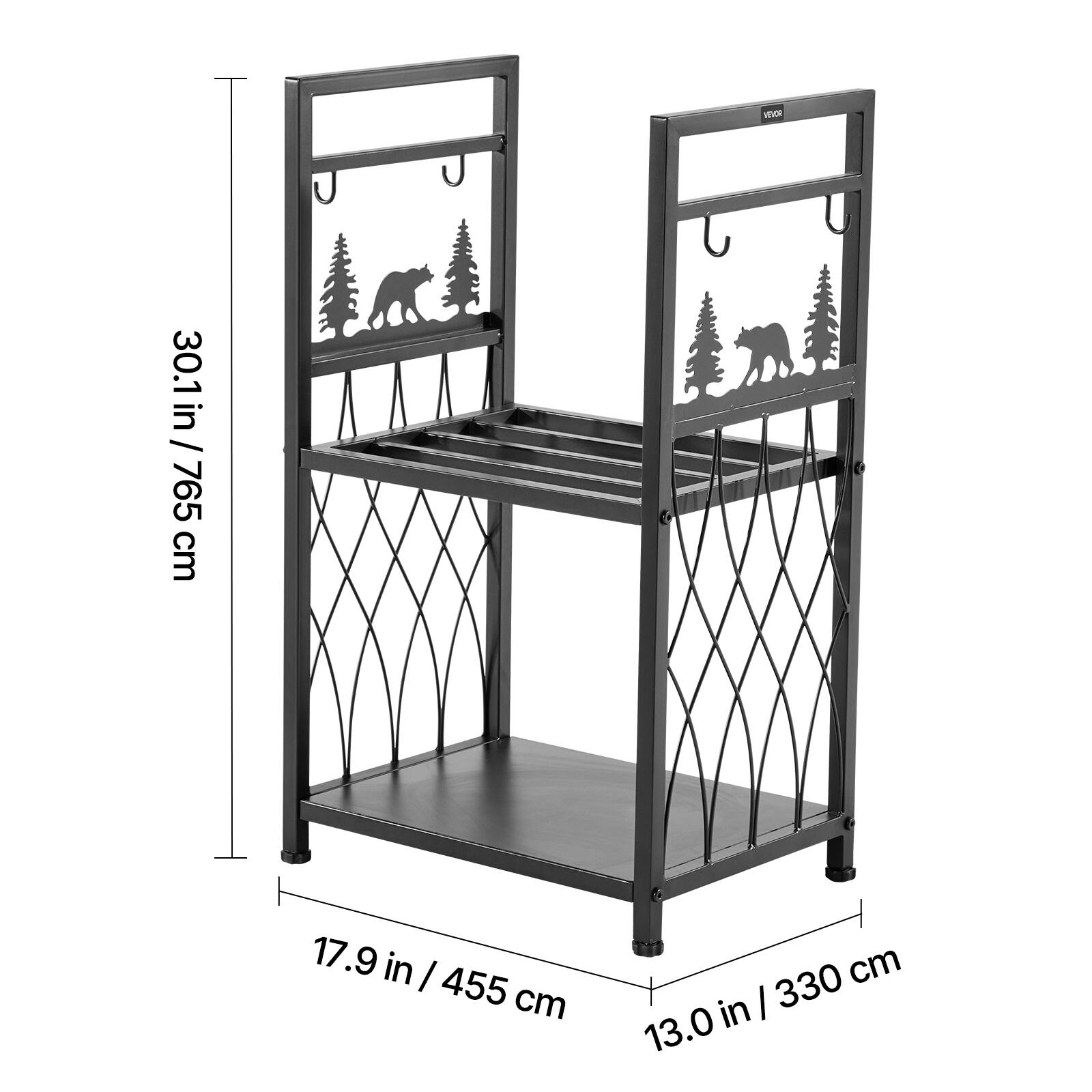 VE 30.1 in / 765 cm  
17.9 in / 455 cm  
13.0 in / 330 cm