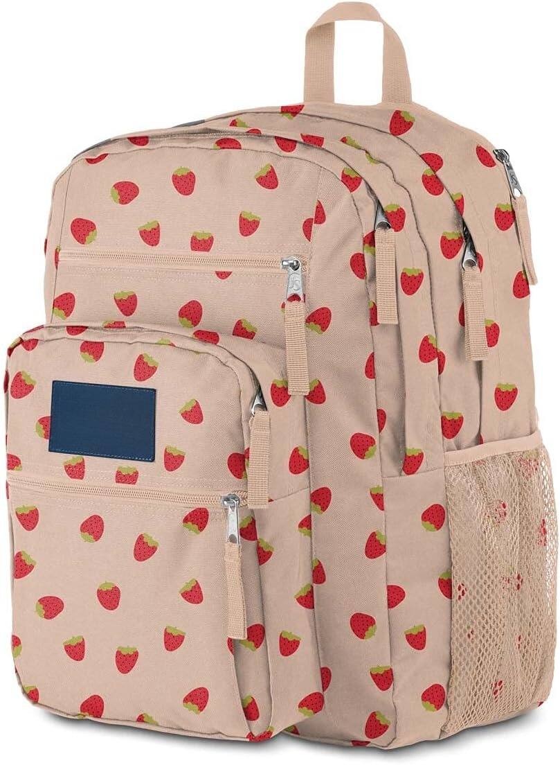 Angle. ZUQIETA - ZUQIETA Ergonomic 15" Laptop Backpack with Multiple Compartments & Carry Handle - Strawberry Shower - Strawberry Shower.