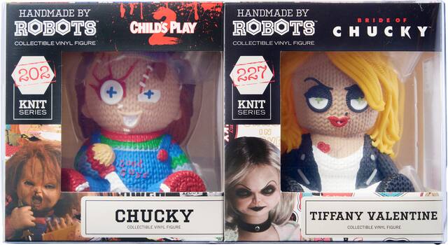 HANDMADE BY ROBOTS
CHILD'S PLAY
COLLECTIBLE VINYL FIGURE
202 KNIT SERIES
CHUCKY
COLLECTIBLE VINYL FIGURE
HANDMADE BY ROBOTS
BRIDE OF CHUCKY
COLLECTIBLE VINYL FIGURE
227 KNIT SERIES
TIFFANY VALENTINE
COLLECTIBLE VINYL FIGURE