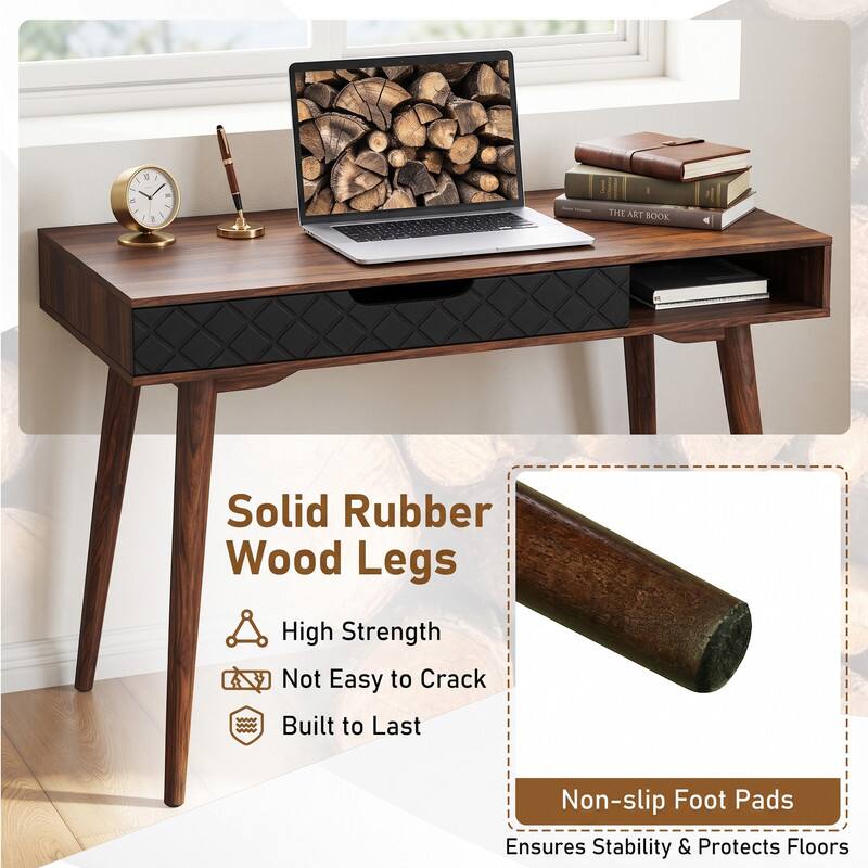 Solid Rubber Wood Legs  
High Strength  
Not Easy to Crack  
Built to Last  
Non-slip Foot Pads  
Ensures Stability & Protects Floors