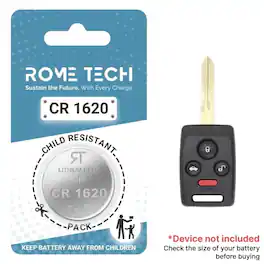 RomeTech - Replacement Battery for Key Fob - Subaru Legacy 2006-2009