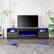Angle. U-HOMY - 36'' Electric Fireplace TV Stand, Modern Entertainment Center with Storage & LED Lights for TVs up to 80'' - Black.