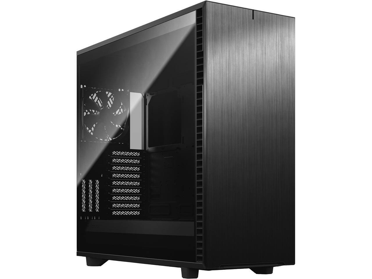 Front. Fractal Design - Fractal Design Define 7 XL E-ATX Silent Full Tower Case - Black.