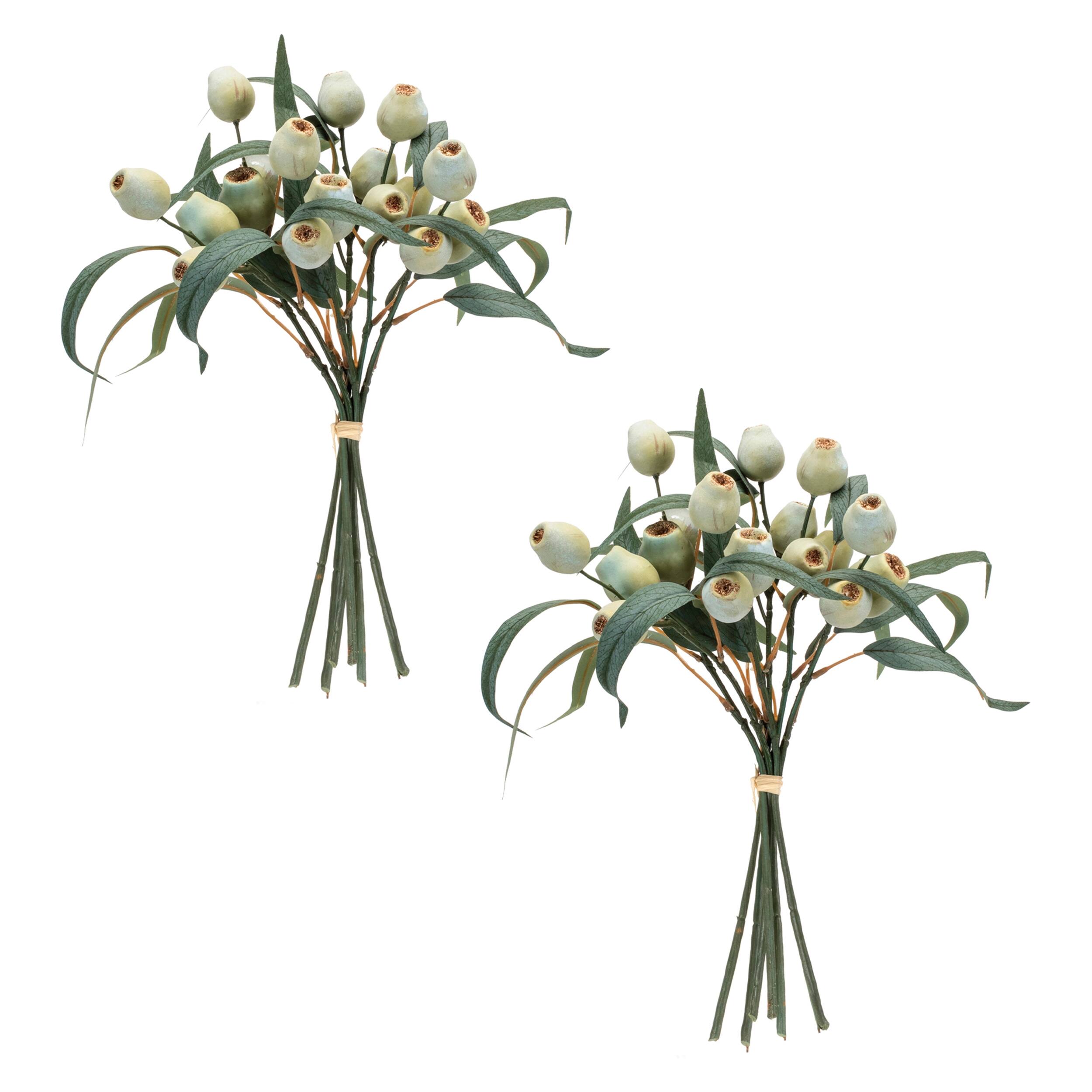 Back. BreeBe - Green Pod Foliage Bundle (Set of 2) - Green.