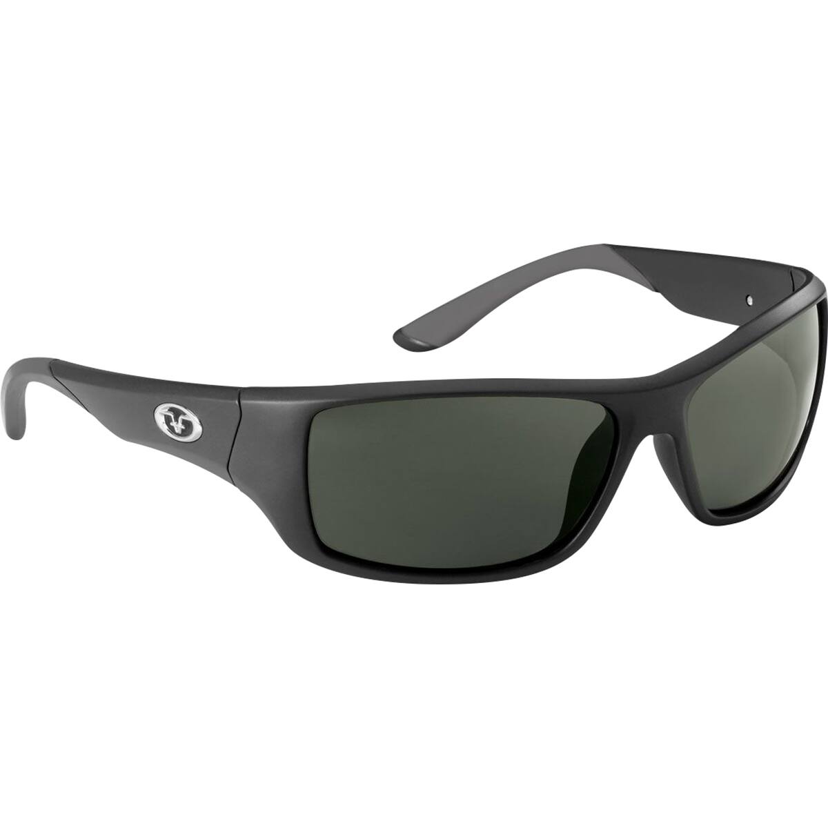 Front. Flying Fisherman - Flying Fisherman Triton Polarized Sunglasses - Matte Black/Smoke - Matte Black/Smoke.