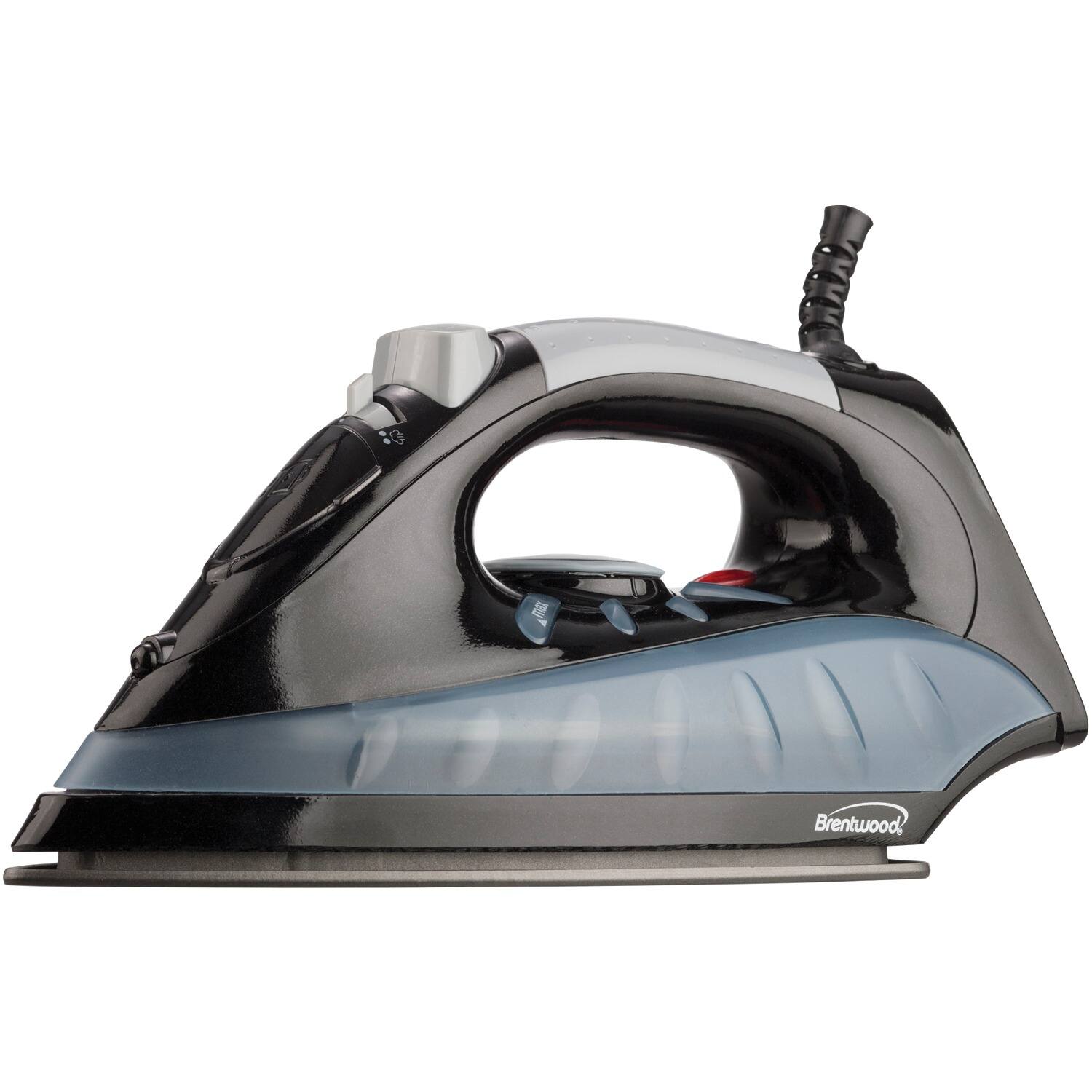 Alt View 5. Brentwood - Full-Size Nonstick Steam Iron - Black.
