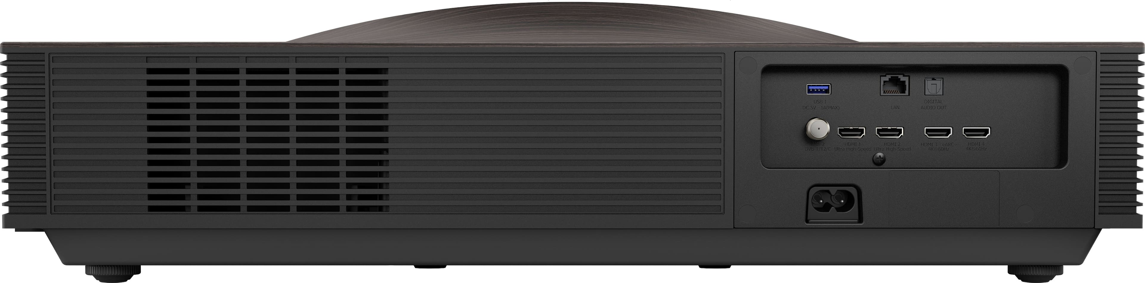 Back. Hisense - L9Q Triple Laser Smart UST Projector, 5000 Lumens, 80"-200", 4K UHD, DLP, IMAX Enhanced, Pantone Validated, HDR - Walnut - Walnut.