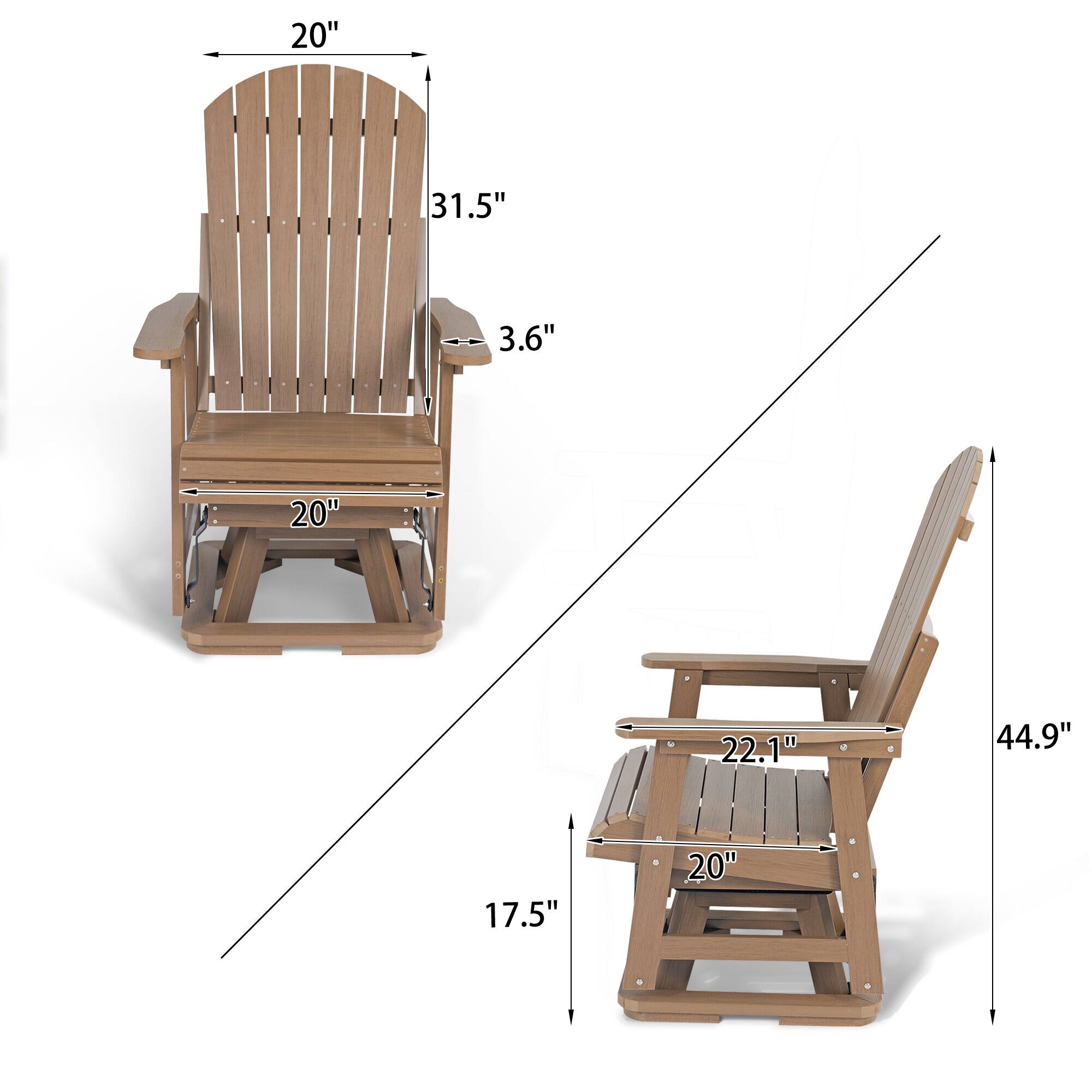 20" 31.5" 3.6" 20" 22.1" 44.9" 17.5" 20"