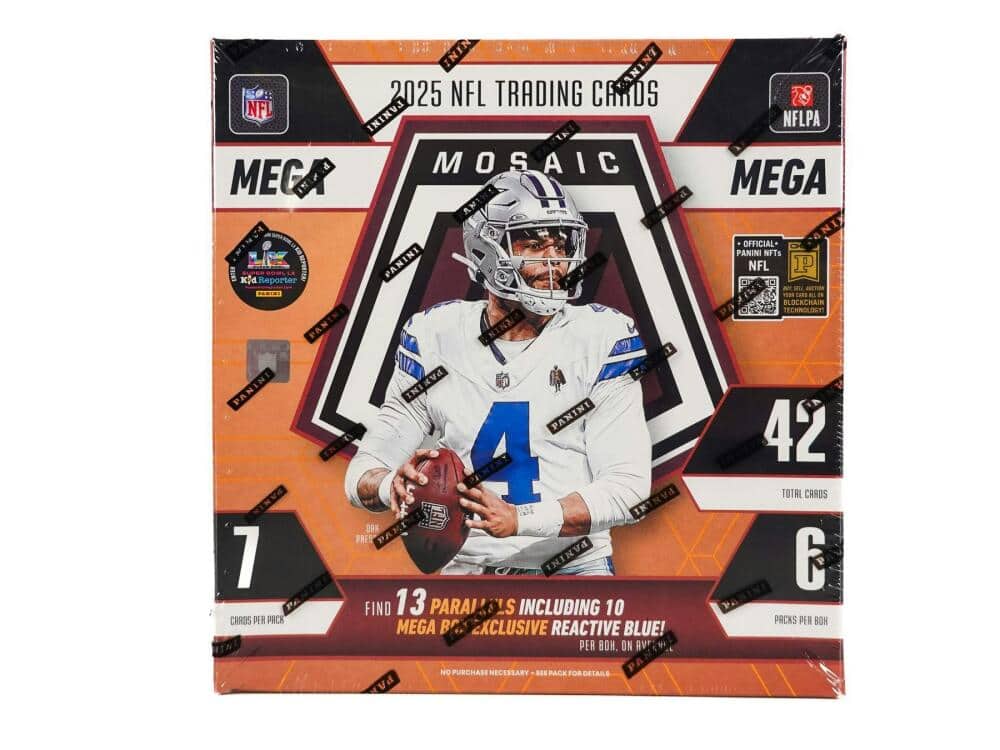 2025 Panini Mosaic Football Mega Box (Reactive Blue Parallels!)