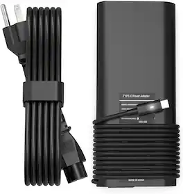 Core Tech - 130W USB-C Laptop Charger for Select Dell XPS, Precision & Latitude Laptops - Black