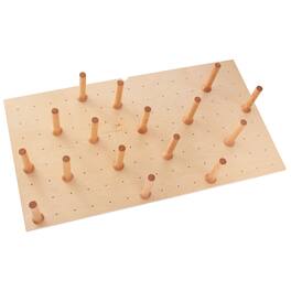 Rev-A-Shelf - 39x21" Trimmable Pegboard Drawer Organizer with 16 Pegs, 4DPS-3921 - Natural Brown
