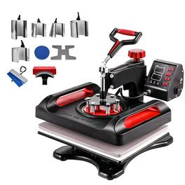 Glintex - 12"x15" 11-in-1 Heat Press Machine, 360° Swing-Away Dual-Tube Heating, Sublimation for Shirts/Hats/Mugs/Plates