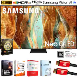 Samsung - 75" Neo QLED 4K QN70F Vision AI Smart TV (2025) + 26 Months Protection Pack