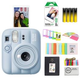 Fujifilm - INSTAX MINI 13 Instant Film Camera | Frost Blue Bundle with Instax Mini Film | 20 Exposures + Mini Accessories