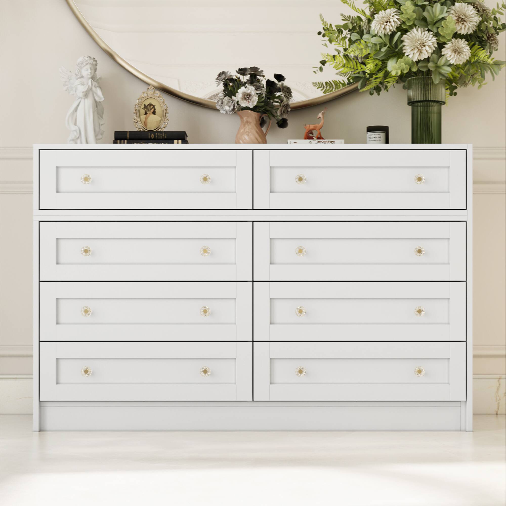 Alt View 5. FUFU&GAGA - FUFU&GAGA Convertible Dresser & Vanity: Transformable, Space - Smart Solution - White.
