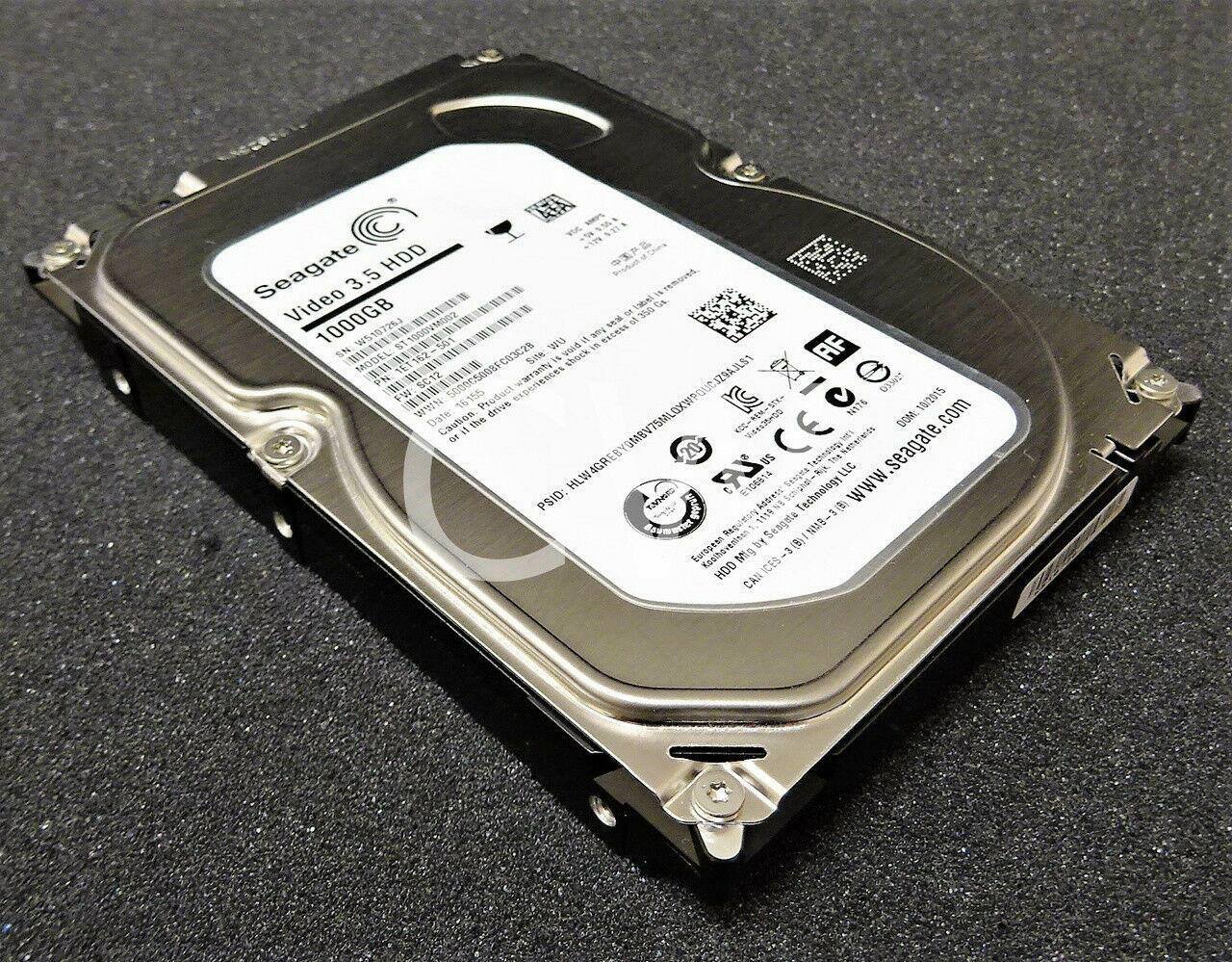 Seagate Video 3.5 HDD 1000GB  
Model: ST31000VM  
PSID: HDMYB75ML0XWPQUCIZ9AJL51  
Serial Number: W107263  
Date: 18/2015  
Product: 18/2015  
Caution: Do not immerse in liquid  
Seagate Technology  
www.seagate.com  
CE  
PSID: HDMYB75ML0XWPQUCIZ9AJL51  
Seagate  
HDD ICES-3 8)  
Made in China