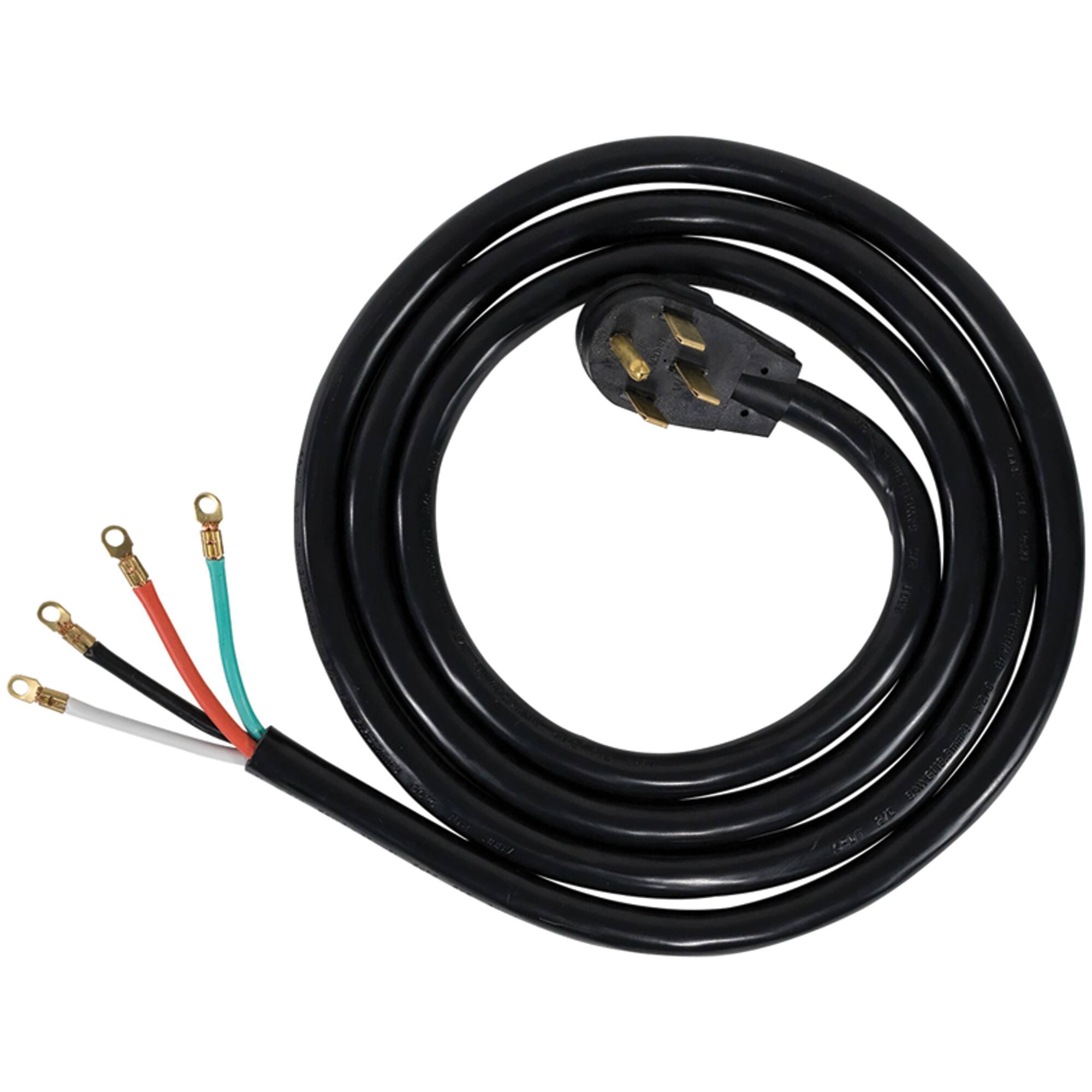 Alt View 1. Certified Appliance Accessories - 4-Wire Eyelet 50 Amp Range Cord 10 ft.