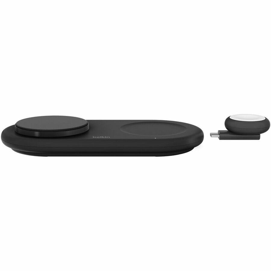 Alt View 3. Belkin - Belkin BoostCharge Pro 3-in-1 Magnetic Wireless Charging Pad with Qi2 15W - For iPhone, Qi2-enabled Device, AirPod - Black.