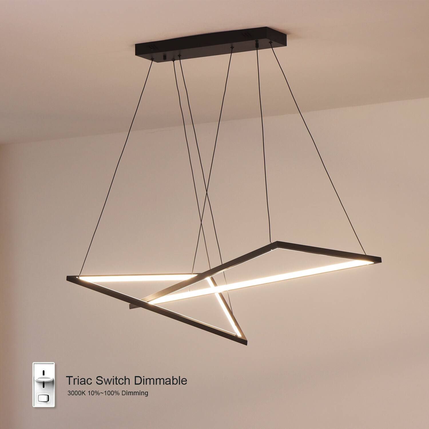 Triac Switch Dimmable  
3000K 10%~100% Dimming