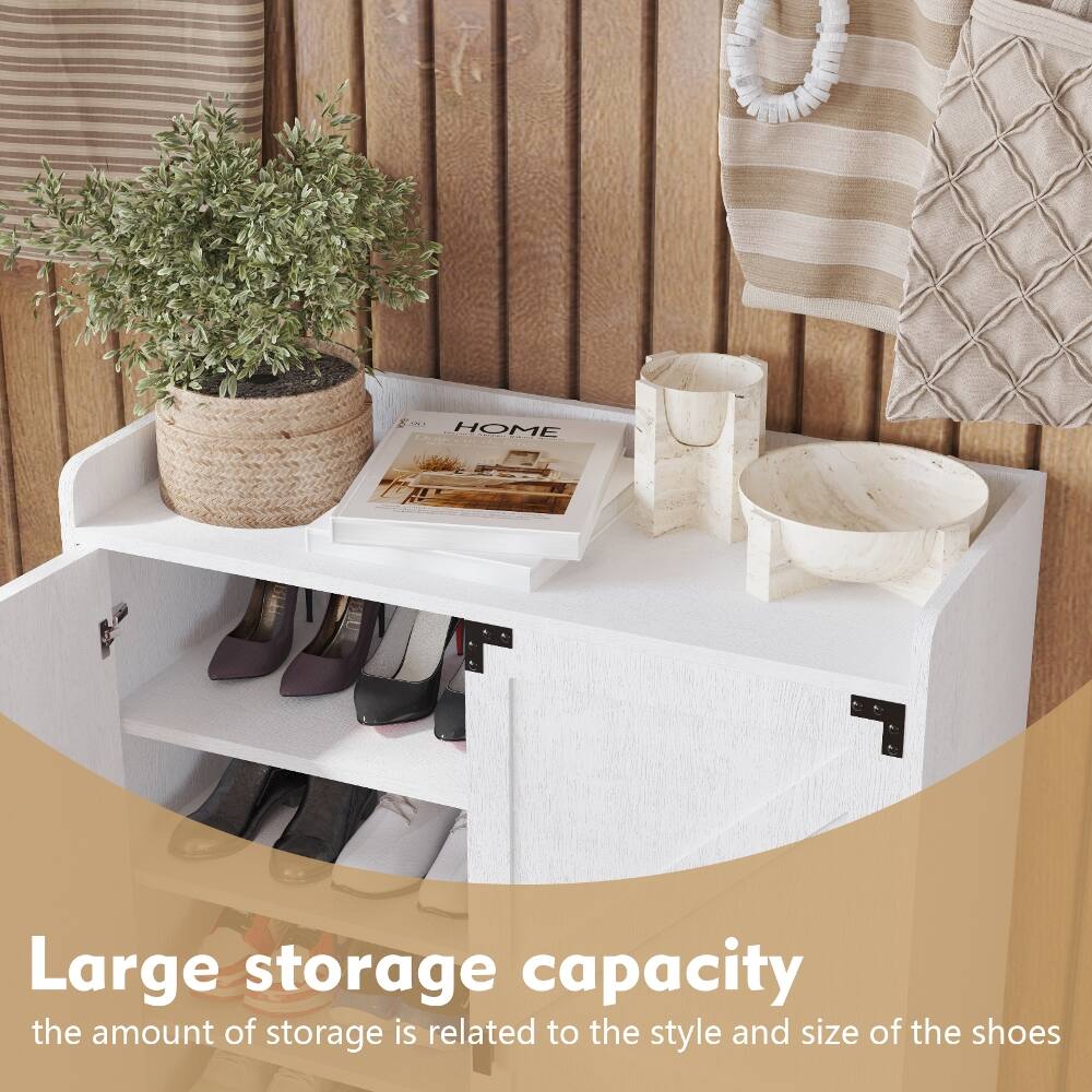 Large storage capacity  
the amount of storage is related to the style and size of the shoes