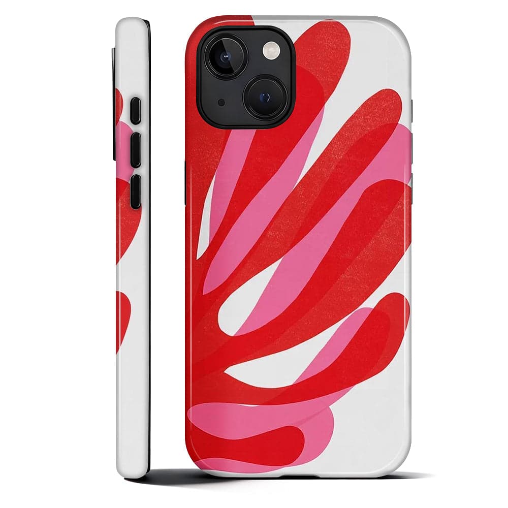 Finnhomy - Smartphone Case for iPhone 14 Plus - Blush Lines Design 2 Layer Military Protection Anti Slip Grip - Blush Lines for iPhone 14 Plus