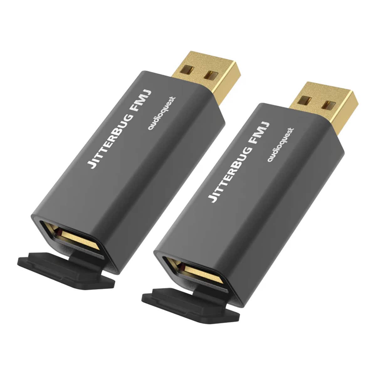 AudioQuest - JitterBug FMJ USB 2.0 Power & Noise-Filter - Pair - Black