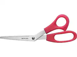 Westcott - All Purpose 8" Stainless Steel Standard Scissors, Pointed Tip - Red