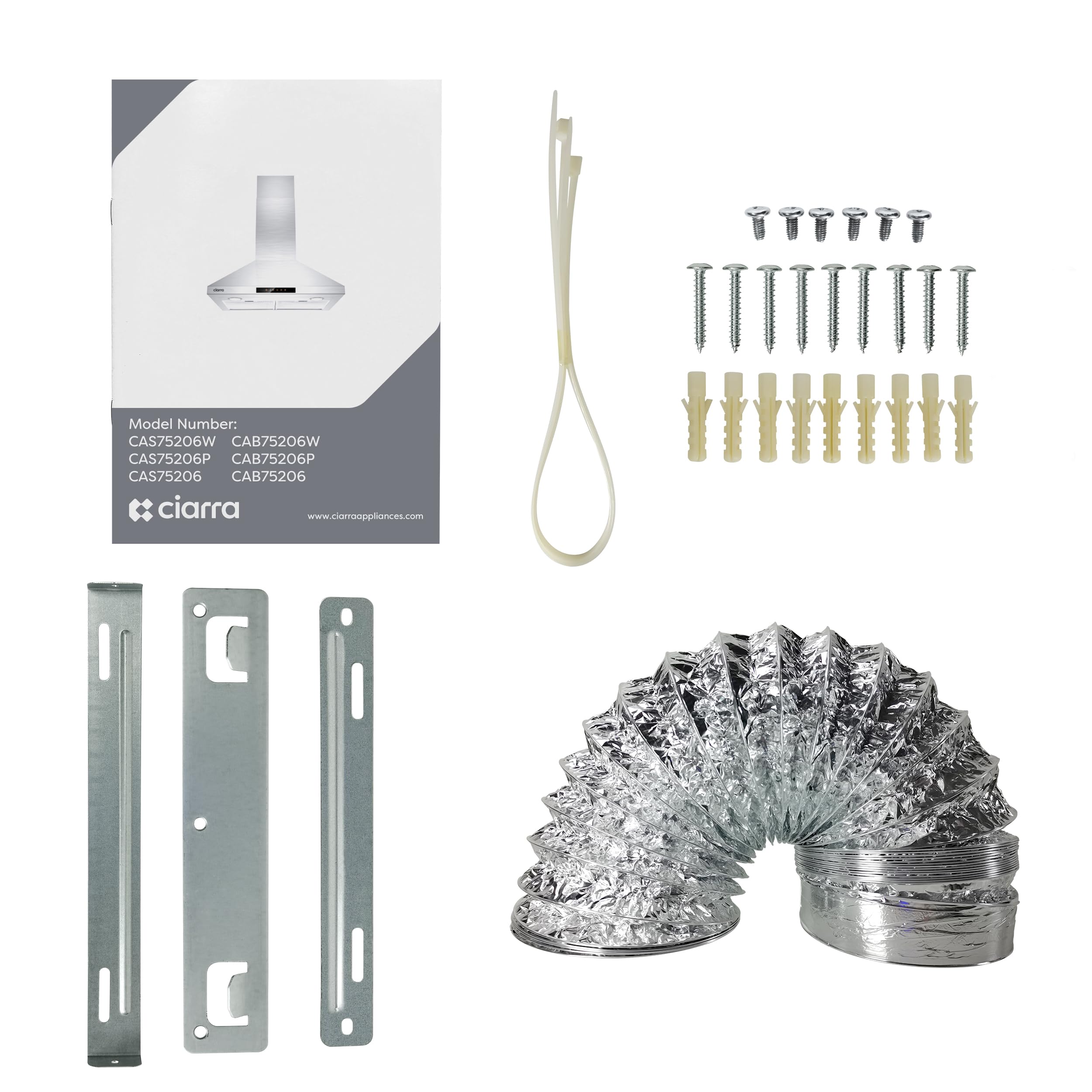 Model Number:  
CAS75206W CAB75206W  
CAS75206P CAB75206P  
CAS75206 CAB75206  

ciarra  
www.ciarraappliances.com