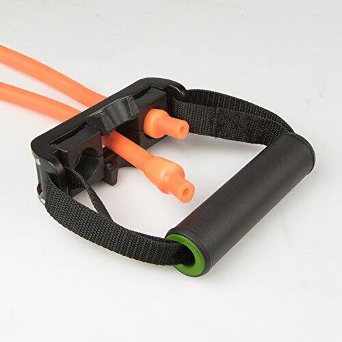 Angle. Amber Sporting Goods - Prism Fitness Quick Flip Handles - Interchangeable Triple Pocket Resistance with Smart Click - Cables Sold Separately - Black.