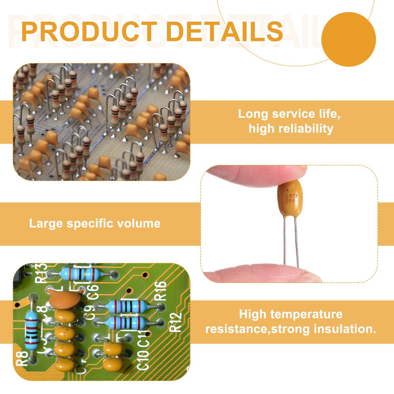 PRODUCT DETAILS

- Long service life, high reliability
- Large specific volume
- High temperature resistance, strong insulation.